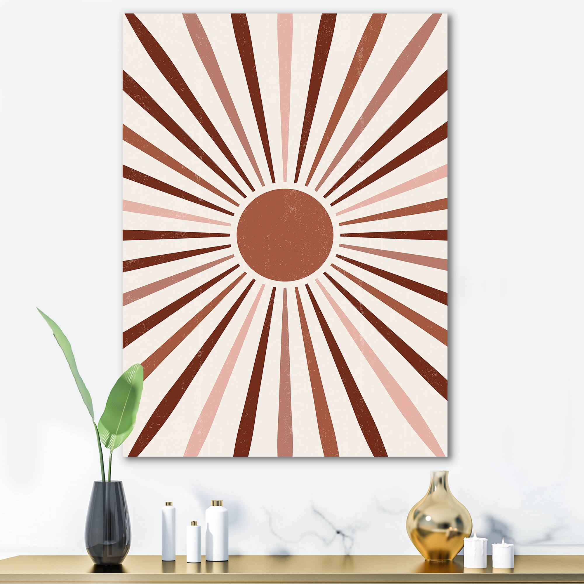 Designart - Geometric Radiant Sun